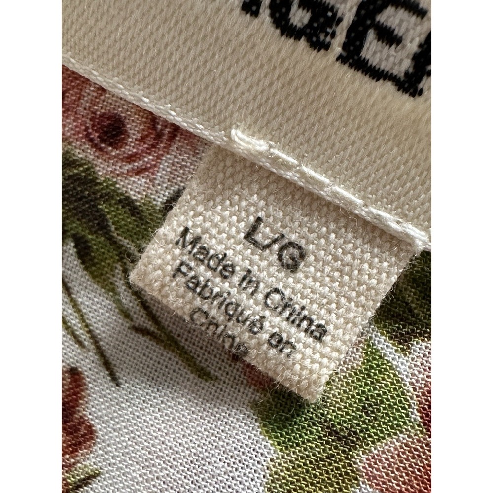 L'agence Ryan Women‎ Floral Button Down 3/4 Sleeves Women's Size Large - Picture 13 of 13